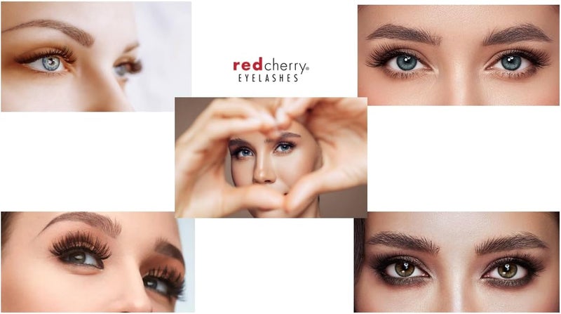 Red Cherry Eyelashes 43, Black - 100% Human Hair, Reusable, Lightweight - Image 5